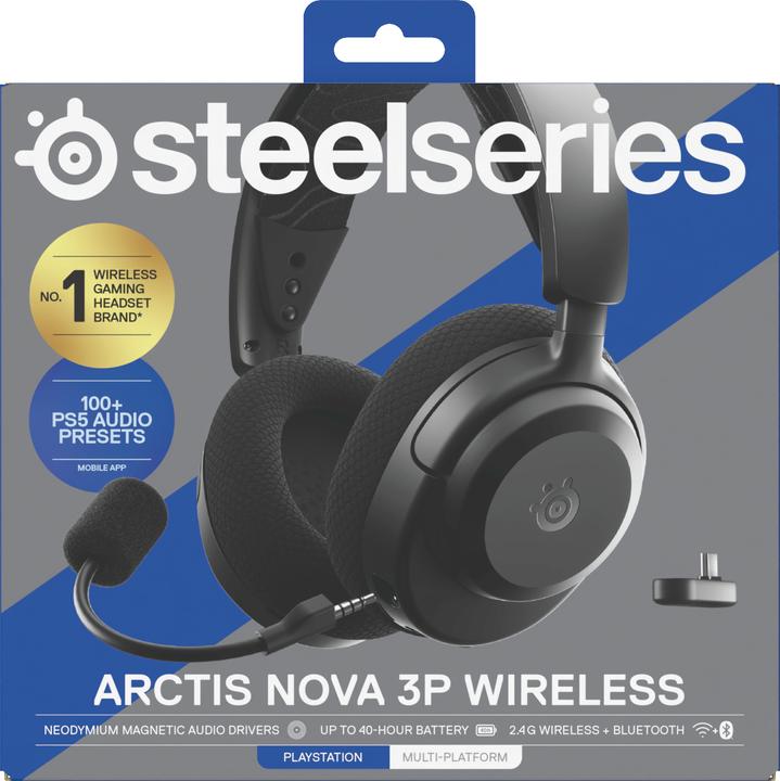 Image du produit SteelSeries Arctis Nova 3PW Black (Sans fil)
