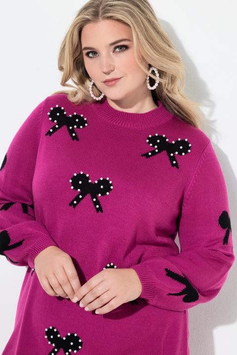 Produktbild Miamoda Pullover, Regular Fit, Schleifen mit Zierperlen (56)