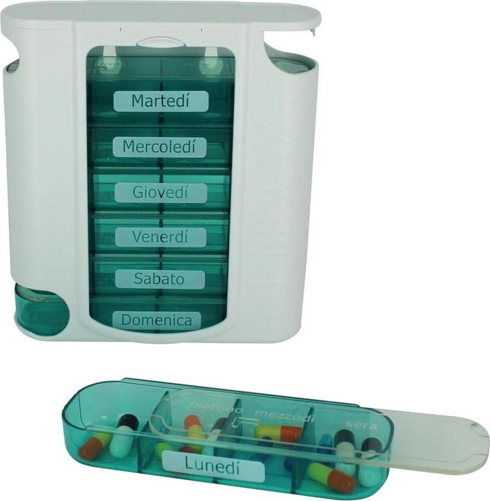 Immagine prodotto Pilbox Distributore settimanale di pillole 7 italiano