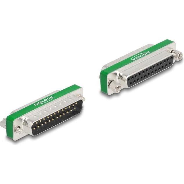 Delock HF/EMI Entstörfilter D-Sub 25 Pin Stecker zu Buchse mit Tiefpass kapazitiv, Induktor