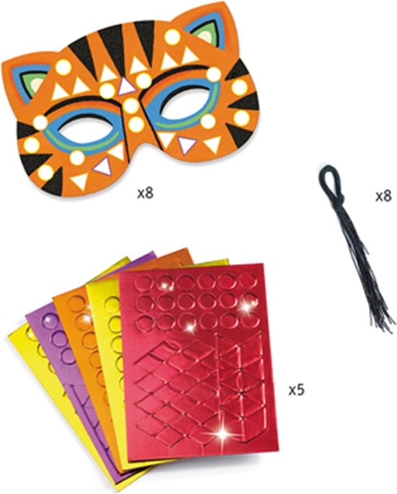 Actual product image Djeco Mosaic masks jungle animals