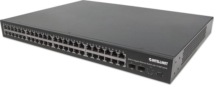 Produktbild Intellinet 54-Port L2+ Fully Managed PoE+ Switch mit 48 Gigabit Ports und 6 SFP+ Uplinks (54 Ports)