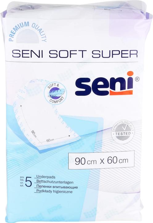 Produktbild Seni Soft Super Bettschutzunterlagen 90x60, 5 St (5 x)