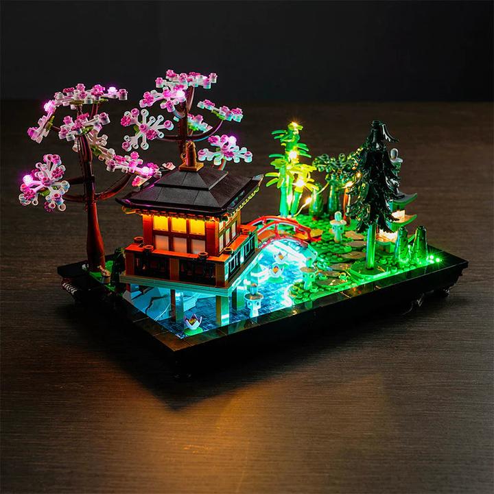BrickBling Set de lumière LED pour LEGO Jardin du Silence (10315) incl. télécommande