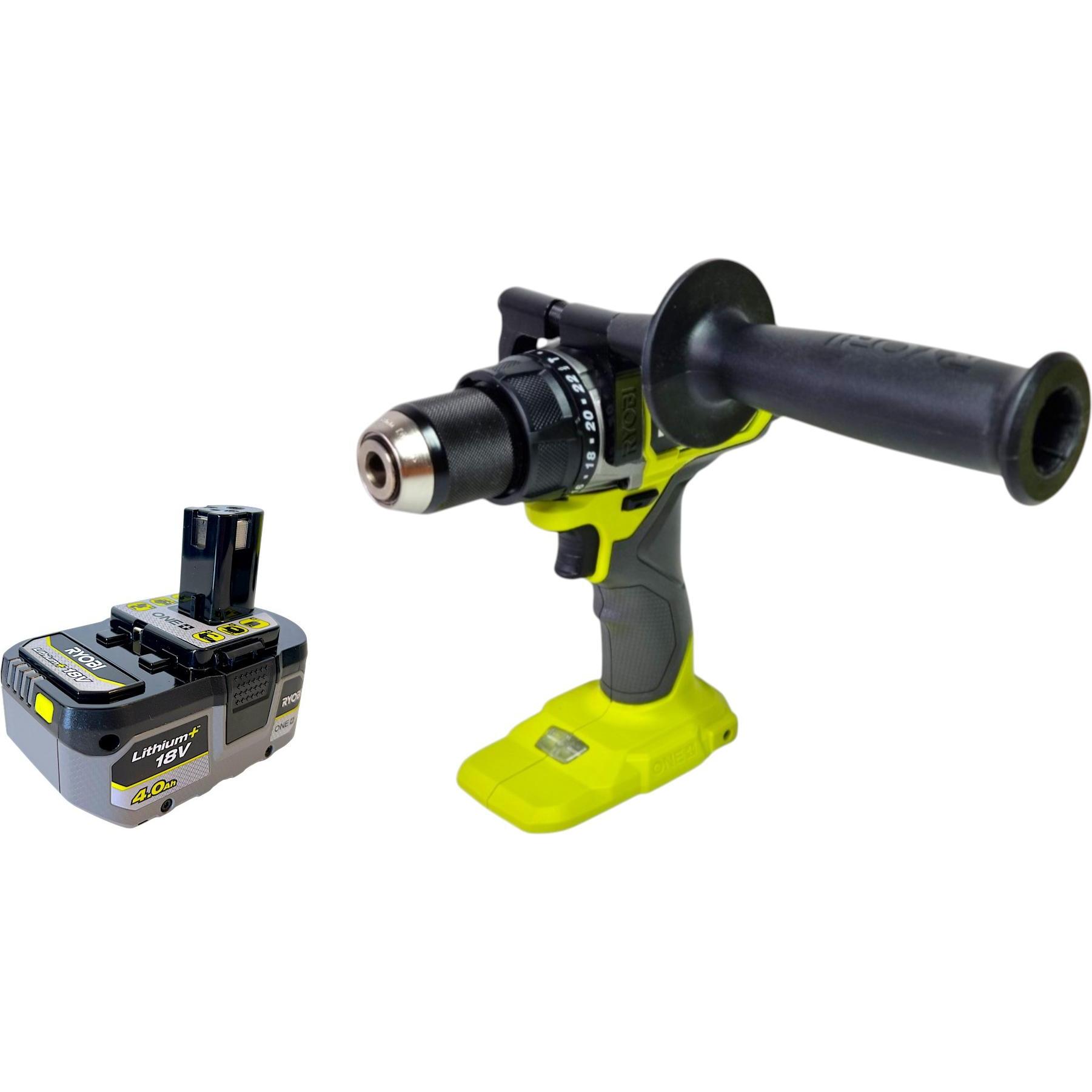 Ryobi, Trapano + Avvitatore a batteria, RPD18BL2-0 Akku Schlagbohrschrauber 18 V 95 Nm Brushless + 1x Akku 4,0 Ah - ohne Ladegerät