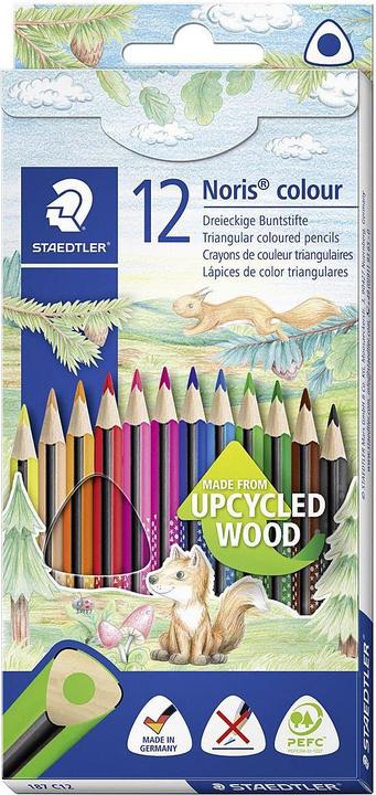 Produktbild Staedtler Buntstift (Orange, Dark Green, Brown, Yellow, Blue, Black, Green, Red, Dark Blue, 12 x)