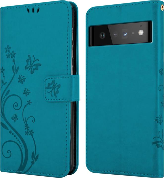 Produktbild Cadorabo Flower Book Hülle (Google Pixel 6 Pro)