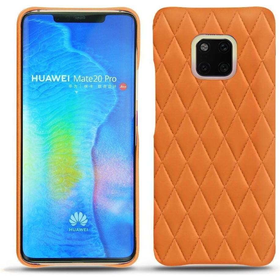Noreve Lederschutzhülle (Huawei Mate 20 Pro), Smartphone Hülle, Orange
