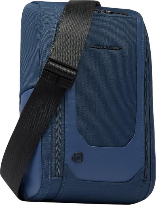 Actual product image Piquadro Umhängetasche aus recyceltem Stoff und Leder