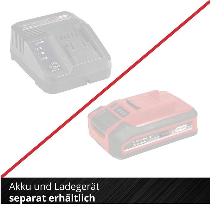 Actual product image Einhell 4431140+4540011 Akku-Winkelschleifer 125 mm ohne Akku Ladegerät 18 (4431140+4540011) (125 mm)
