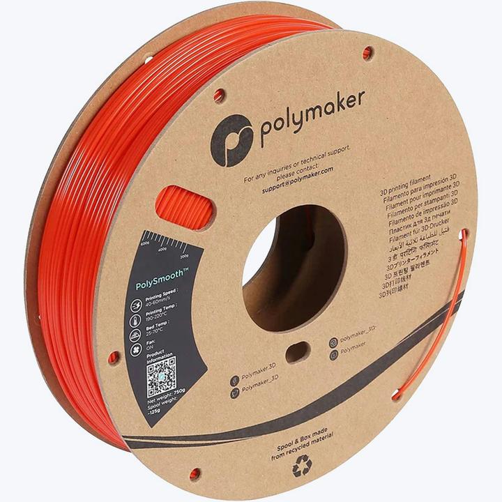 Actual product image Polymaker PJ01011 PolySmooth Filament polishable 1.75 mm 750 g Transparent 1 pc (PVB, 1.75 mm, 750 g, Transparent)