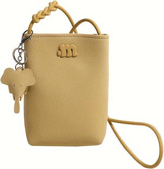 Immagine prodotto Only-Bags.Store Mini borsa a tracolla carina, borsa mobile a forma di elefante, borsa a tracolla a secchiello alla