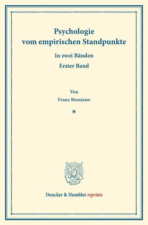 Produktbild Psychologie vom empirischen Standpunkte (Deutsch, Franz Clemens Brentano, 2013)