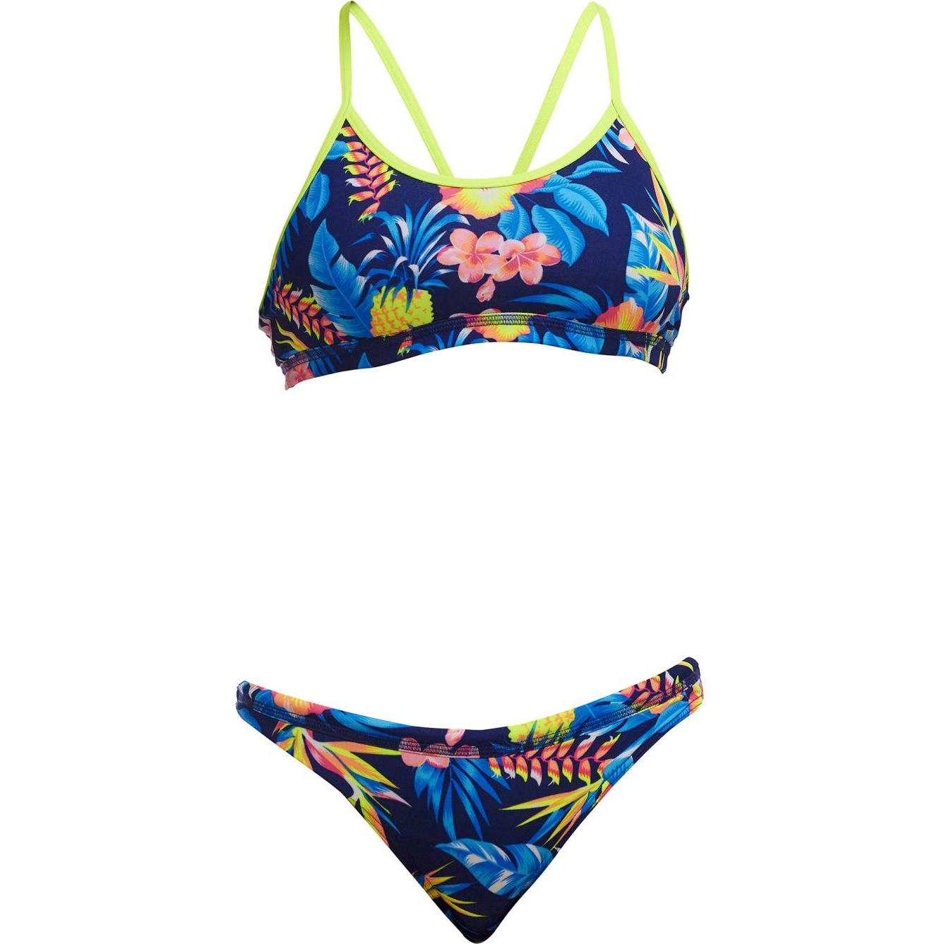 Funkita, Mädchen, Bikini, Girl's Racerback Two Piece In Bloom, Mehrfarbig, (164)