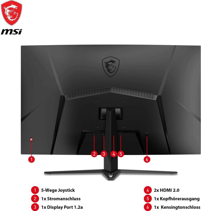 Actual product image MSI G32C4XDE (1920 x 1080 pixels, 31.50")