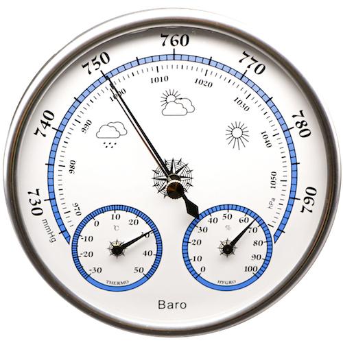 Technoline WA 3090 Hygrometer/Psychrometer Outdoor, Thermometer + Hygrometer, Silber