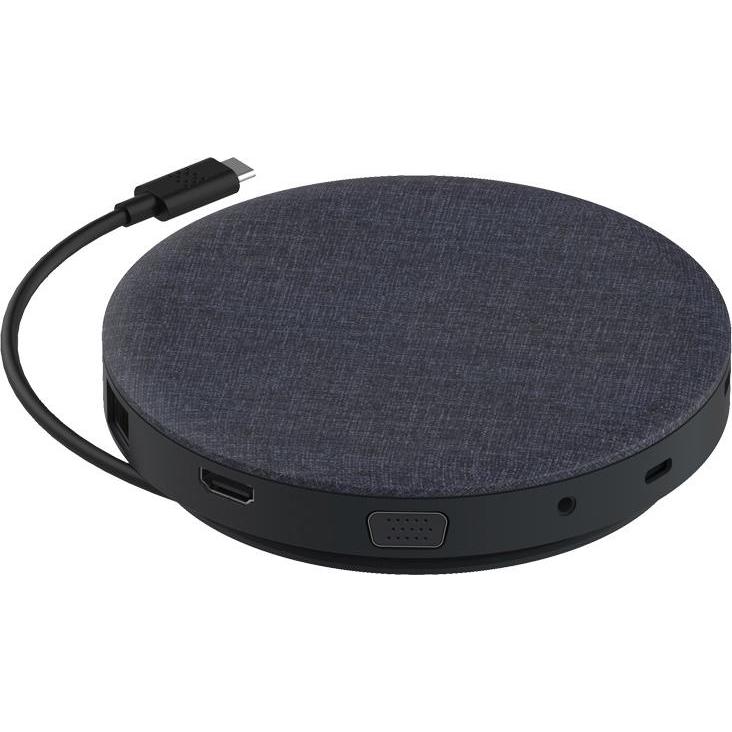 Thumbnail - Devia UFO 10in1 HUB wireless charger gray, Wireless Charger, Grau