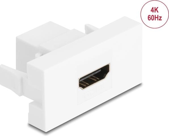 Image du produit Delock Module Easy 45 HDMI femelle vers HDMI femelle 4K 60Hz blanc (Câble d'antenne)