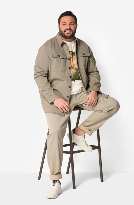 Actual product image Boston Park Hemdjacke, Langarm, Kentkragen, Brusttaschen (7XL)