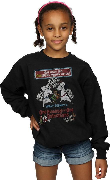Produktbild Disney 101 Dalmatians Retro Poster Sweatshirt Mädchen (152, 158)