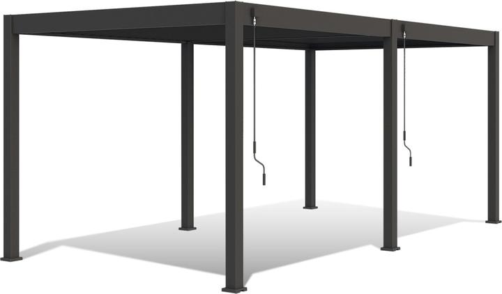 Produktbild Weide Pergola Deluxe Plus 3.6x5.3m anthrazit (360 cm, 530 cm)