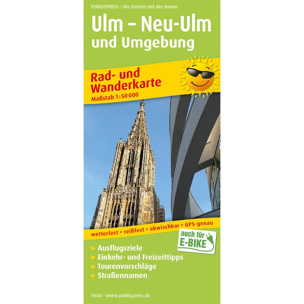 PublicPress Radwanderk.Ulm-Neu-Ulm Umg., Landkarte