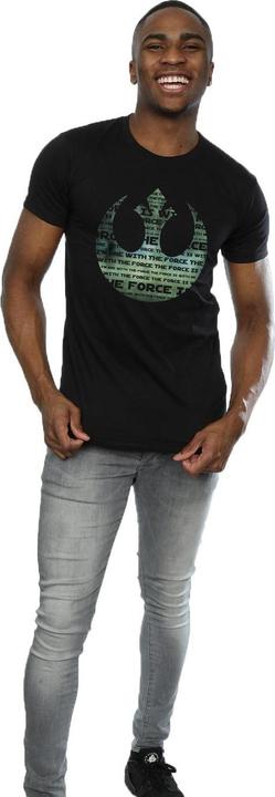 Image du produit Star Wars - T-shirt ROGUE ONE I'M ONE WITH THE FORCE ALLIANCE EMBLEM GREEN - Homme (L)