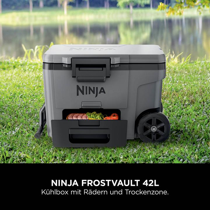 Produktbild Ninja FrostVault Kühlbox mit Rollen und Isolierung, integrierter Dry Zone Schublade mit Kühlschrankt
