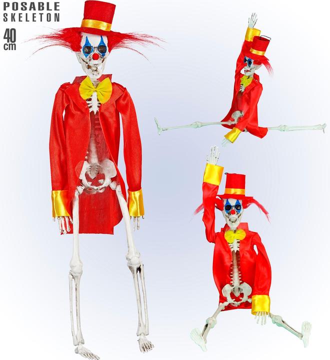 Produktbild Widmann Killer Clown Skelett 40cm (1 Stück)