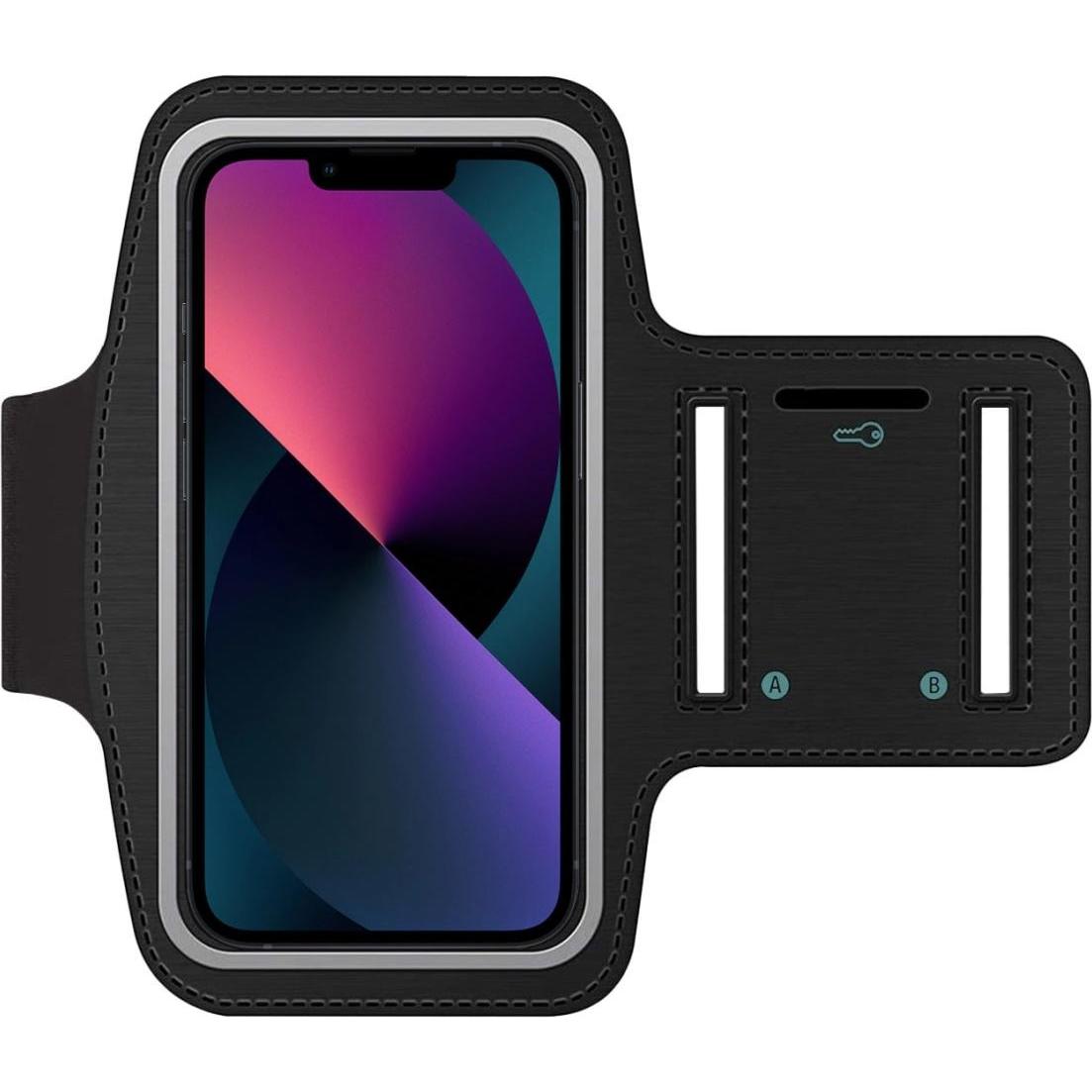SmartFitness Apple iPhone 13 mini Handy Sport Armband, Smartphone Sportarmband, Schwarz