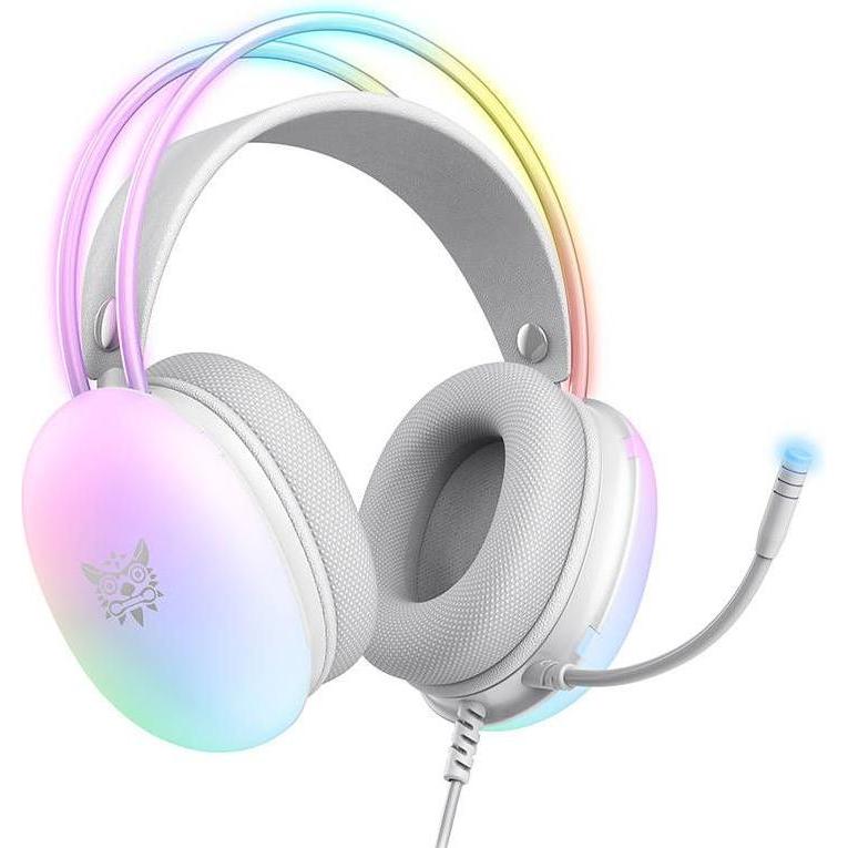 Onikuma Gaming headphones X25 White (Kabelgebunden), Gaming Headset, Weiss