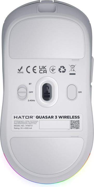 Actual product image Hator Quasar 3 Wireless (Cable, Wireless)