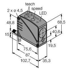 Turck Opto Sensor Reflexionslichttaster Laser-Laufzeitmesser LT3NIQ (3065510)
