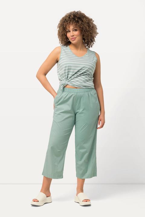 Produktbild Ulla Popken 7/8-Hose Ruby, geformtes Knie, gerades Bein, Elastikbund (42)