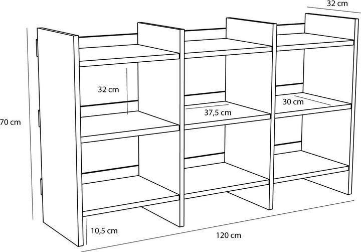 Produktbild Hübsch Momentum Regal Naturfarben