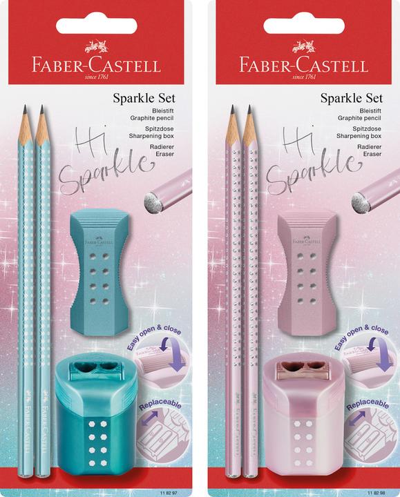 Produktbild Faber-Castell Schreibset 4-tlg. Sparkle rose metallic (2 mm, B, 4 x)