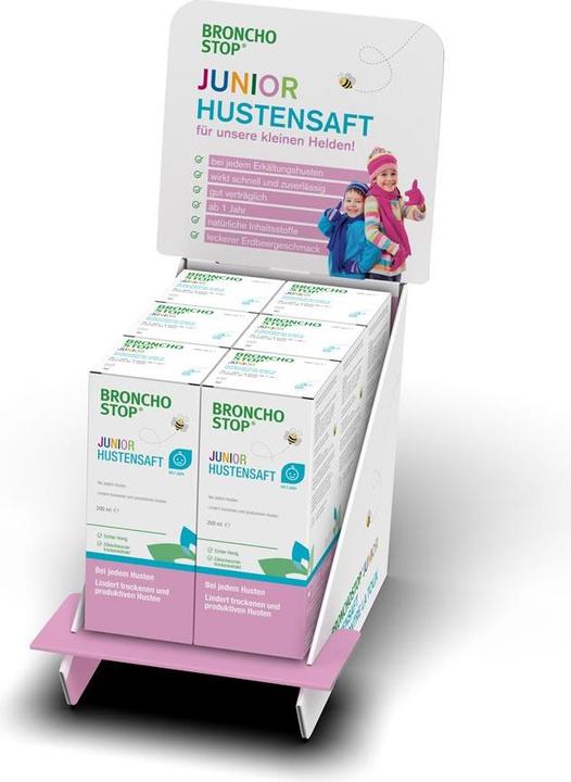 Image du produit Hänseler Bronchostop Junior Hustensaft Thekensteller befüllt 6 Stück (1 pièce(s))