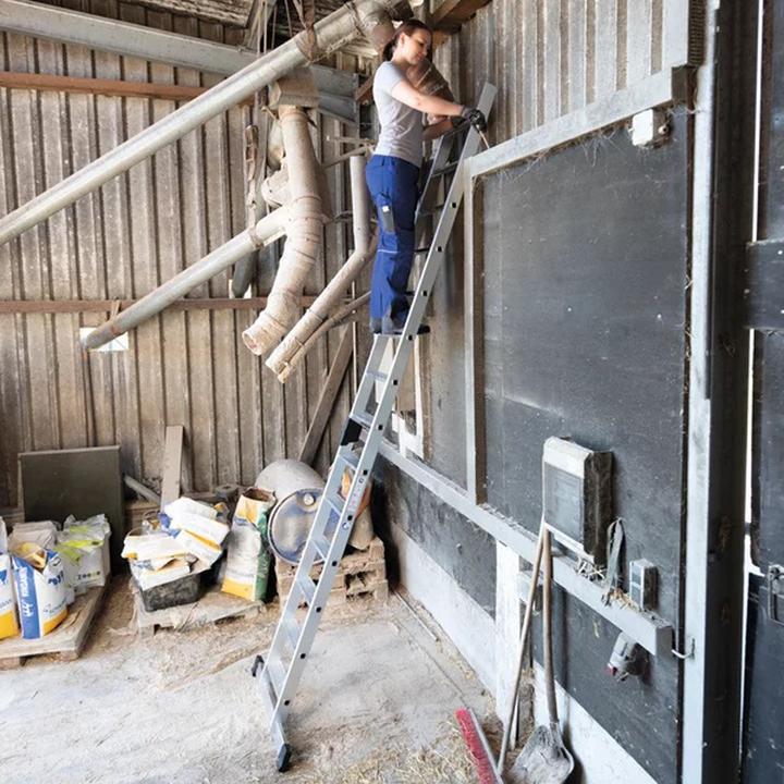 Produktbild Munk Stufen-Anlegeleiter ohne Traverse 6 Stufen (Anlegeleiter, 168 cm)