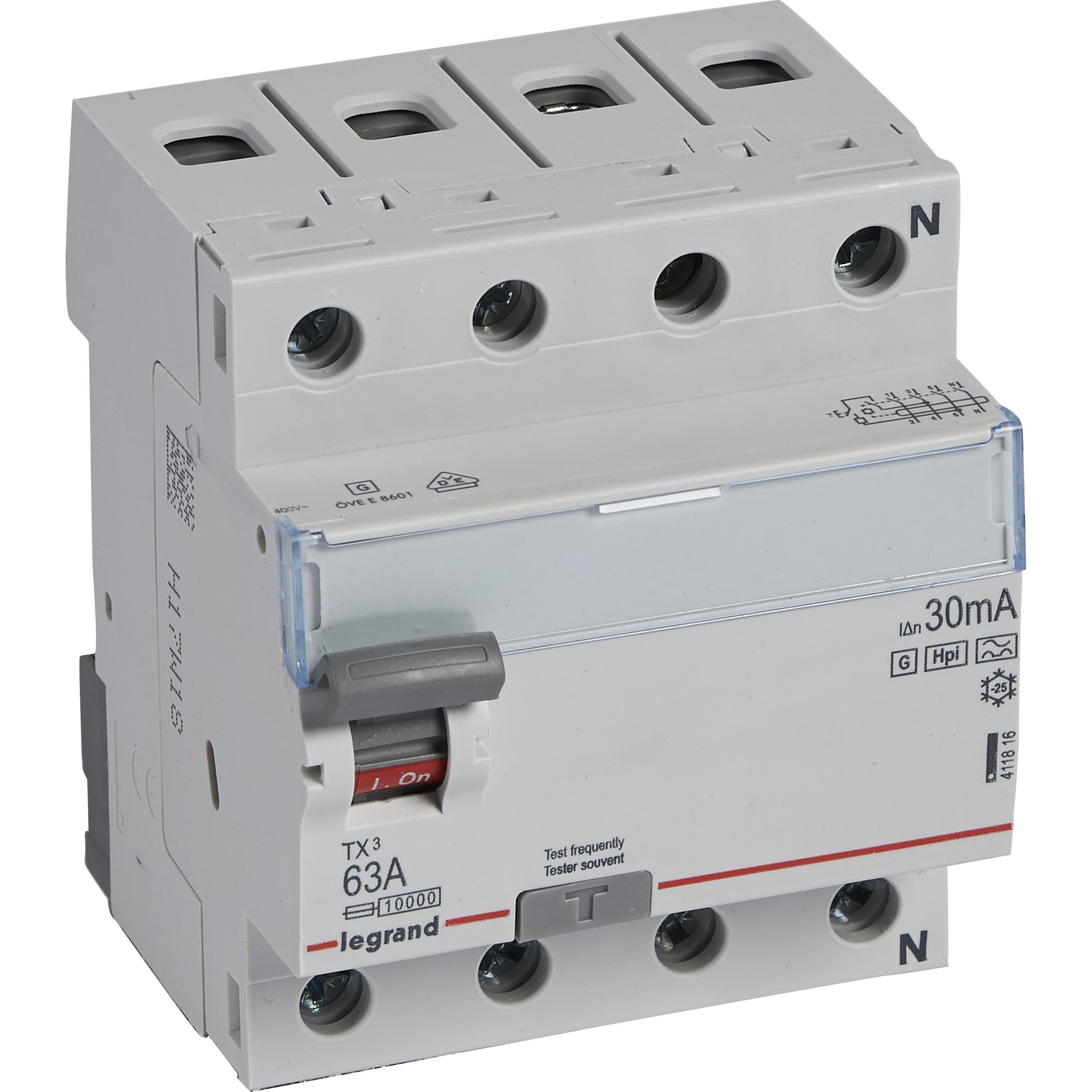 Legrand, Schutzschalter, TX3 Fehlerstromschutzschalter