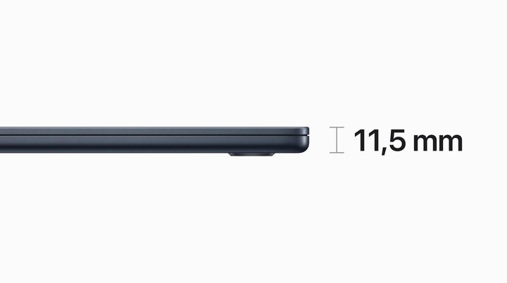 Actual product image Apple MacBook Air – 2023 (15", M2, 16 GB, 512 GB, DE)