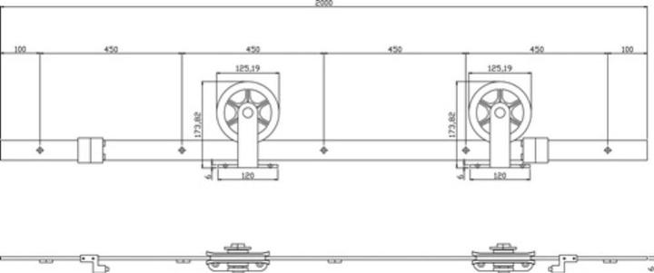 Image du produit Intersteel Système coulissant 450120
