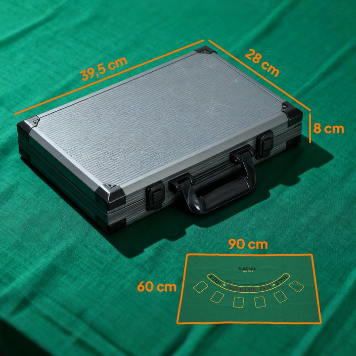 Immagine prodotto SportNow Pokerset PS, Polyester Grau