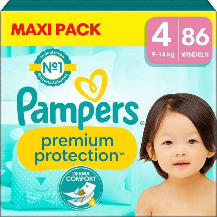 Immagine prodotto Pampers Premium Protection (Dimensione 4, Box mezzo mese, 86 Pezzo/i)