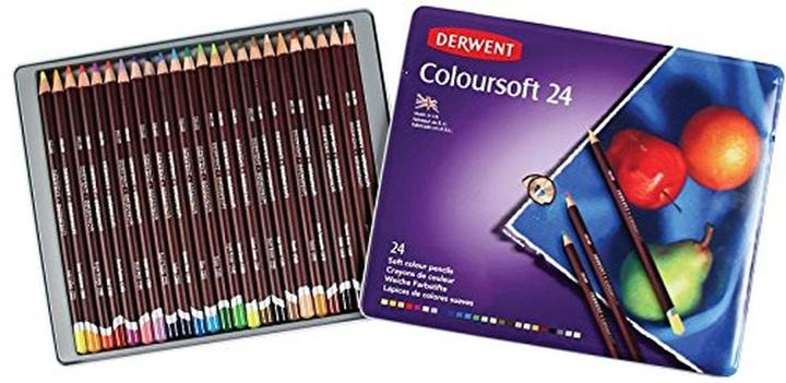 Actual product image Derwent Coloursoft (24x)