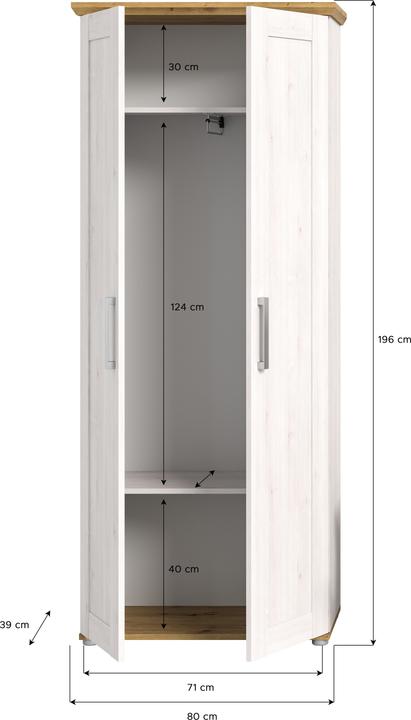 Produktbild Xonox Home Verona (80 x 39 x 196 cm)