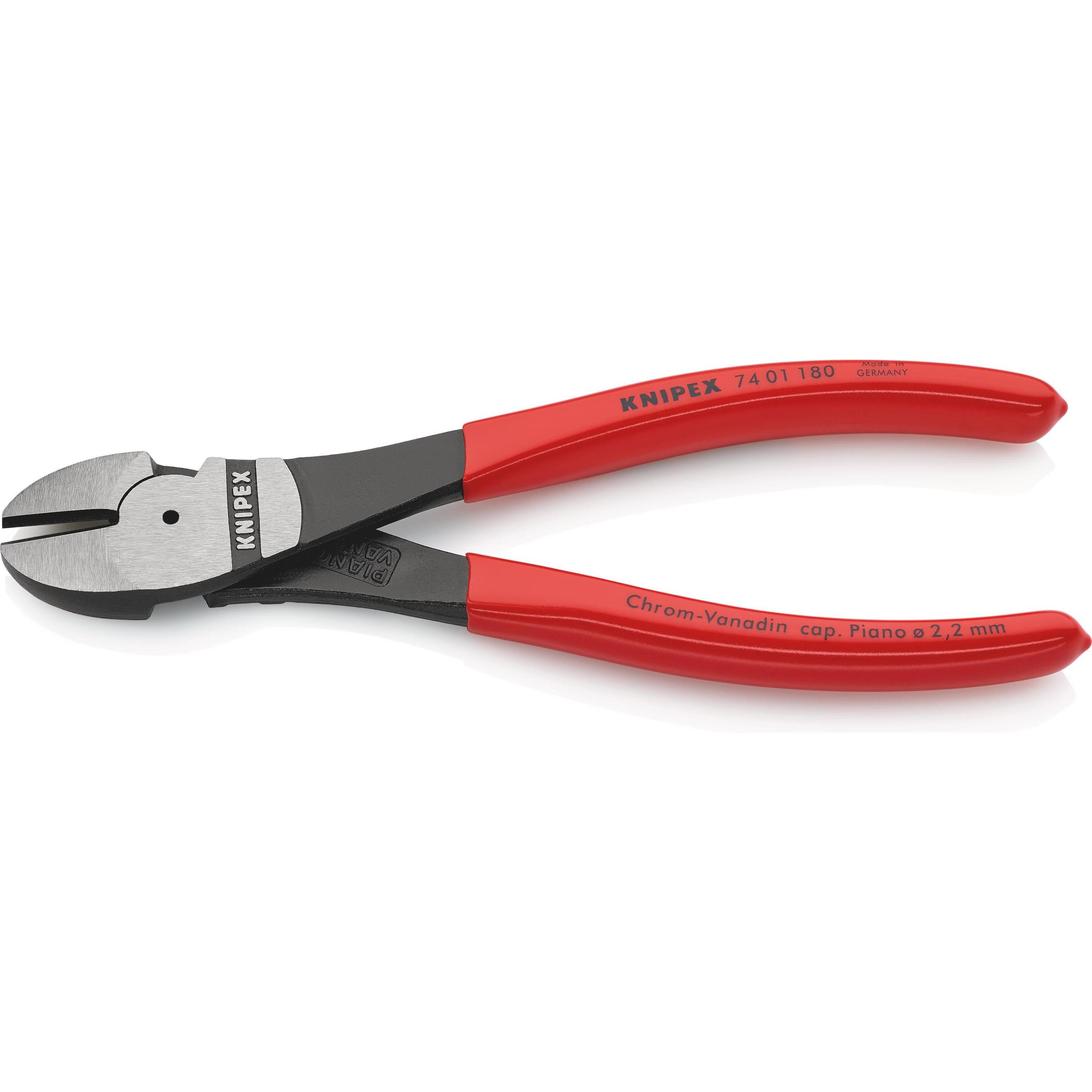 Knipex, Bolzenschneider + Seitenschneider, Kraft-Seitenschneider (180 mm)