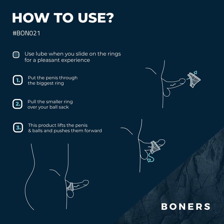 Actual product image Boners Strechy Cocksling (4 cm)