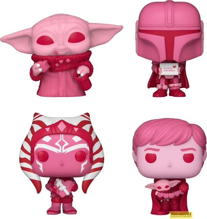 Funko Star Wars Valentines Pocket POP! Vinyl Figuren 4er-Pack 4 cm