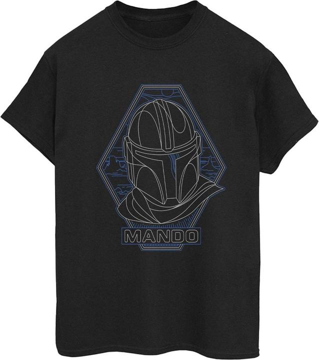 Produktbild Star Wars The Mandalorian Outline Helm Diamond TShirt (3XL)