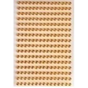 Brewis Selbstklebende Gold-Strasssteine ​​6mm 140 Stk